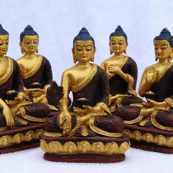 Tibet buddhism stupas buddha poses Royalty Free Vector Image
